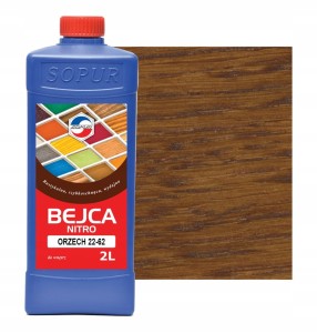Bejca nitro SOPUR orzech 22-62 2l do drewna 2262
