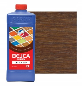 Bejca nitro SOPUR orzech 22-74 2l do drewna 2274