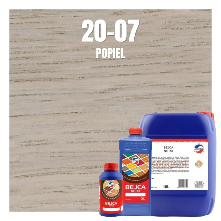 Bejca nitro SOPUR 20-07 popiel