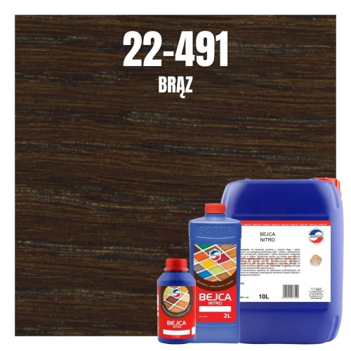 Bejca nitro SOPUR 22-491 brąz
