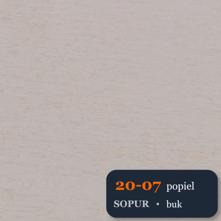 Bejca nitro SOPUR 20-07 popiel - próbka buk
