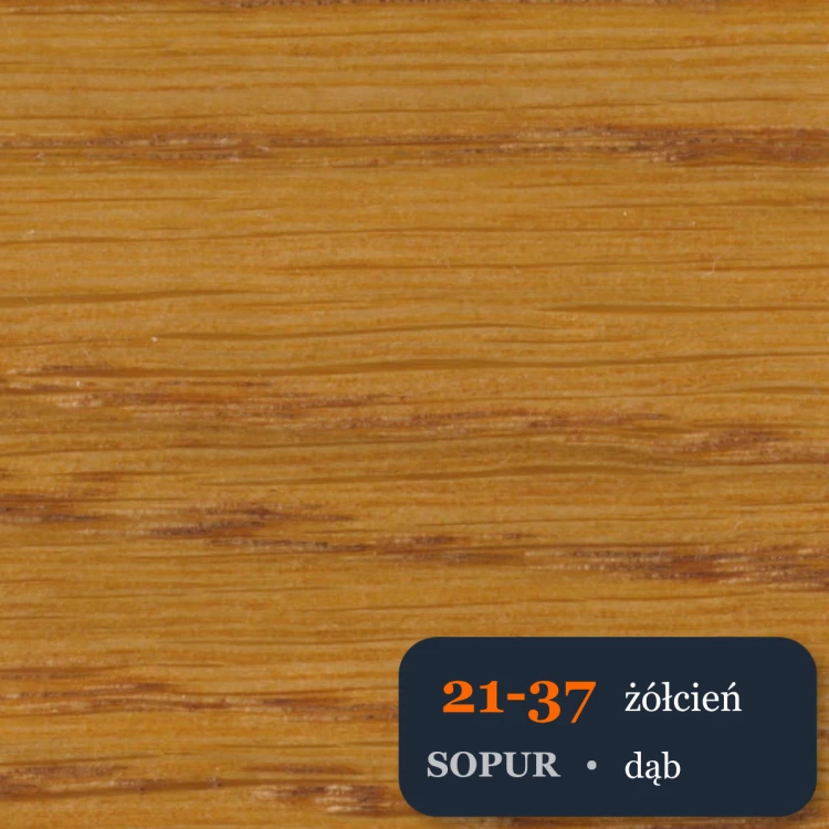 Bejca nitro SOPUR 21-37 żółcień - próbka dąb