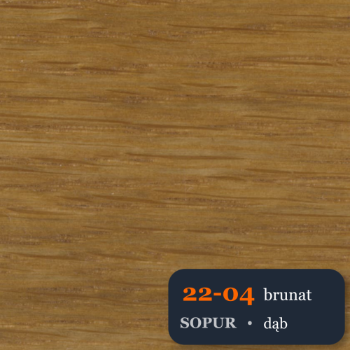 Bejca nitro SOPUR 22-04 brunat - próbka dąb