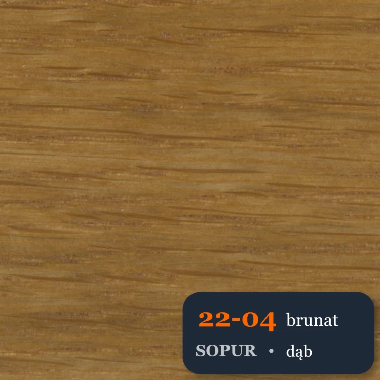 Bejca nitro SOPUR 22-04 brunat - próbka dąb