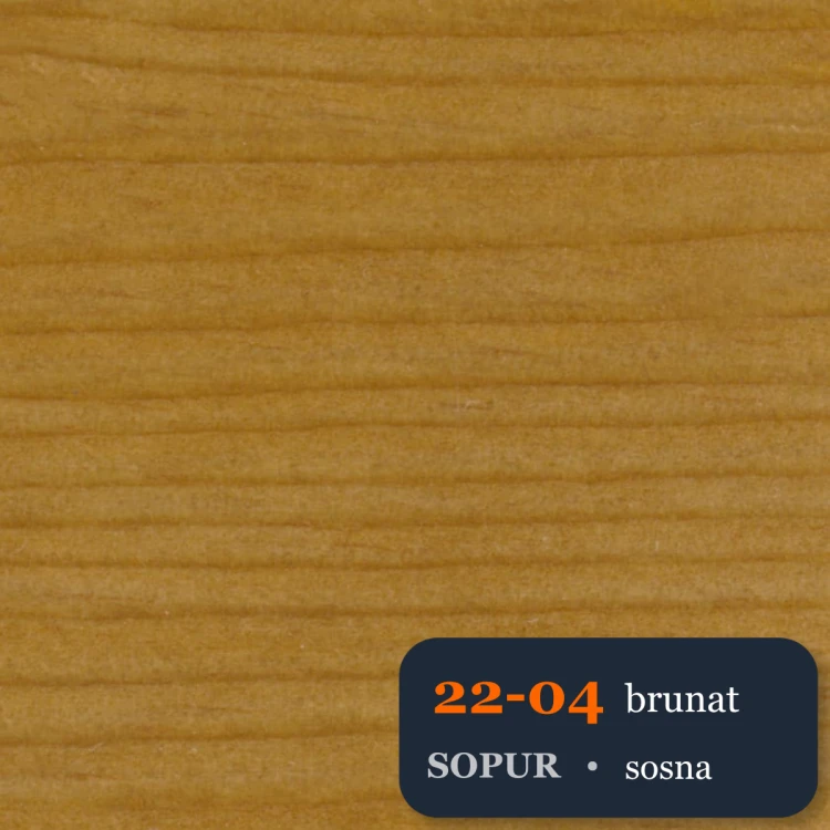 Bejca nitro SOPUR 22-04 brunat - próbka sosna