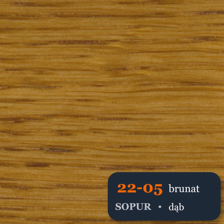 Bejca nitro SOPUR 22-05 brunat - próbka dąb