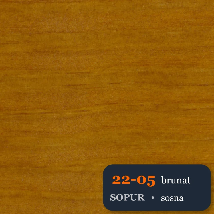 Bejca nitro SOPUR 22-05 brunat - próbka sosna
