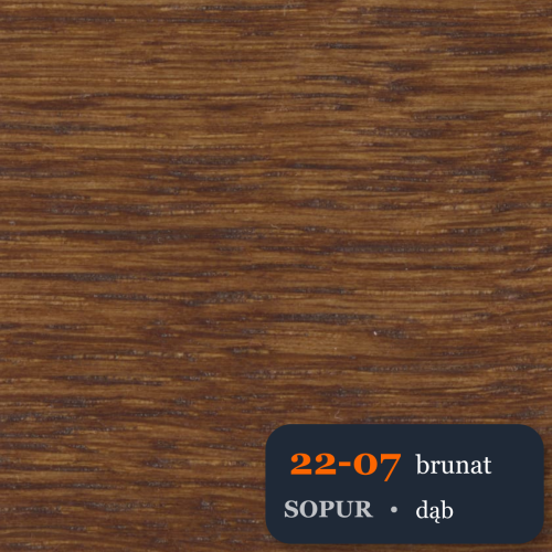 Bejca nitro SOPUR 22-07 brunat - próbka dąb