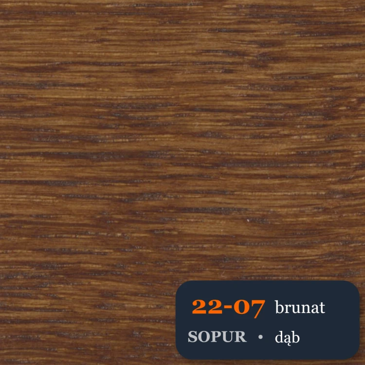 Bejca nitro SOPUR 22-07 brunat - próbka dąb