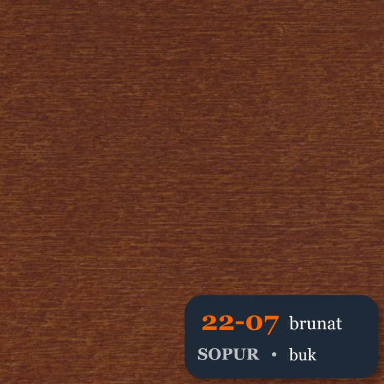 Bejca nitro SOPUR 22-07 brunat - próbka buk