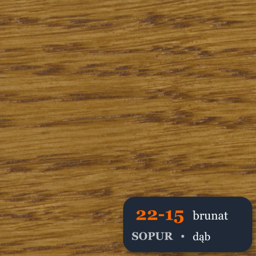 Bejca nitro SOPUR 22-15 brunat - próbka dąb