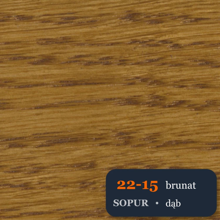 Bejca nitro SOPUR 22-15 brunat - próbka dąb