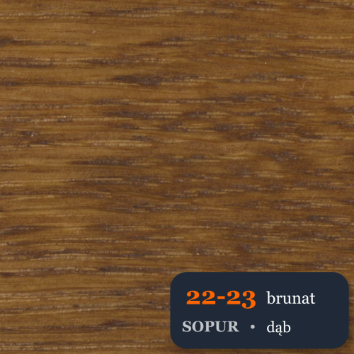 Bejca nitro SOPUR 22-23 brunat - próbka dąb