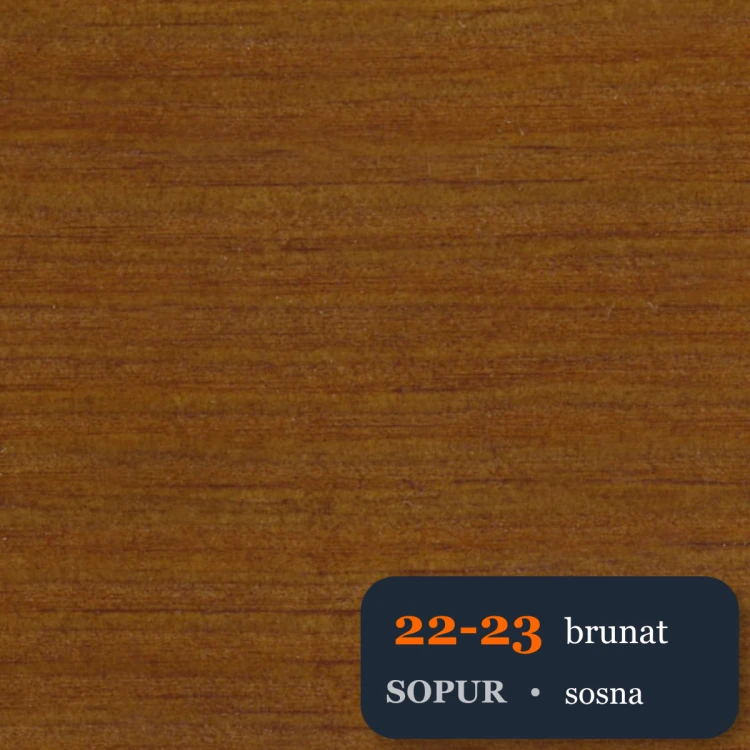 Bejca nitro SOPUR 22-23 brunat - próbka sosna