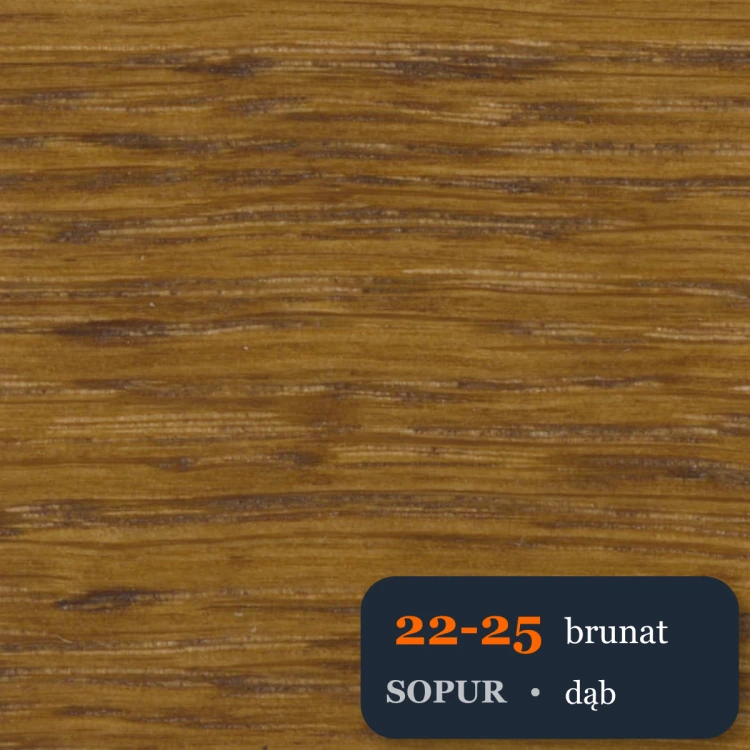Bejca nitro SOPUR 22-25 brunat - próbka dąb
