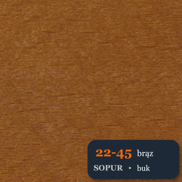 Bejca nitro SOPUR 22-45 brąz - próbka buk