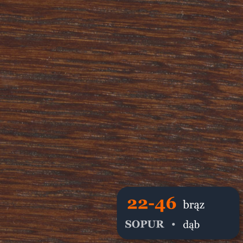 Bejca nitro SOPUR 22-46 brąz - próbka dąb