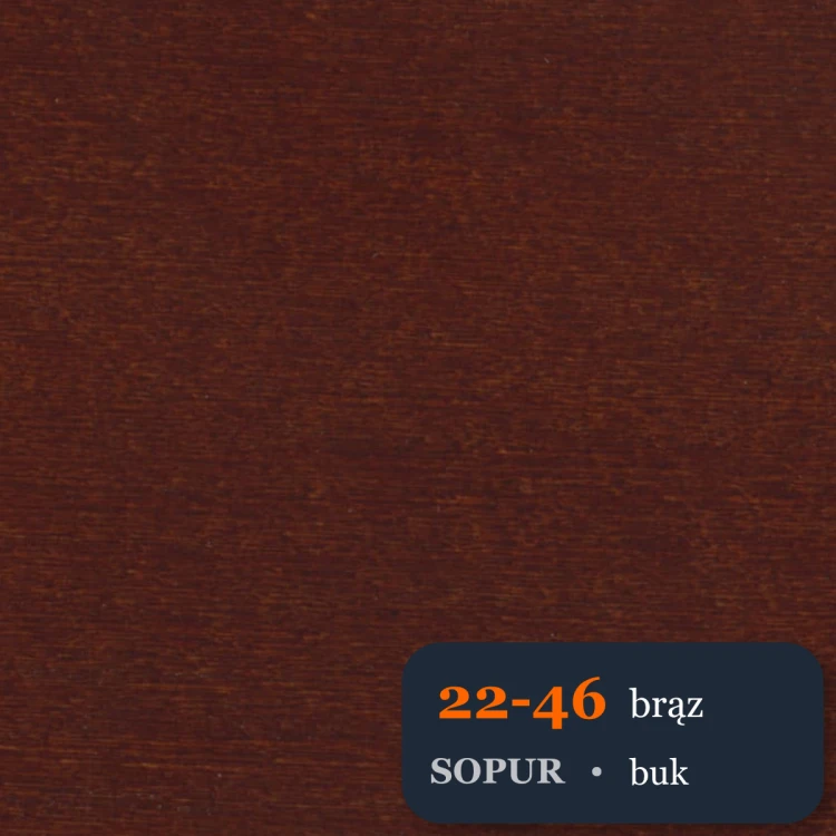 Bejca nitro SOPUR 22-46 brąz - próbka buk