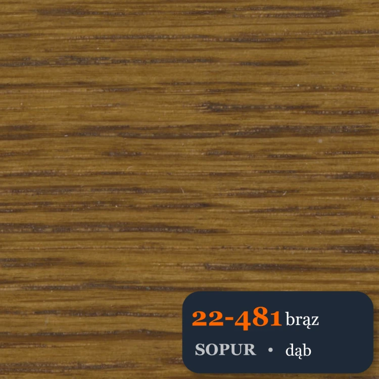 Bejca nitro SOPUR 22-481 brąz - próbka dąb