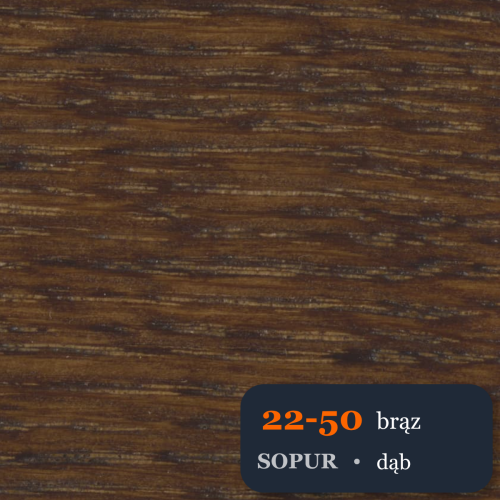 Bejca nitro SOPUR 22-50 brąz - próbka dąb