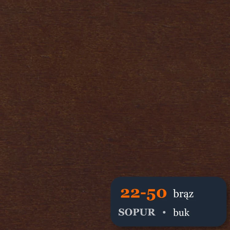 Bejca nitro SOPUR 22-50 brąz - próbka buk