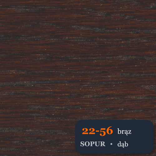 Bejca nitro SOPUR 22-56 brąz - próbka dąb