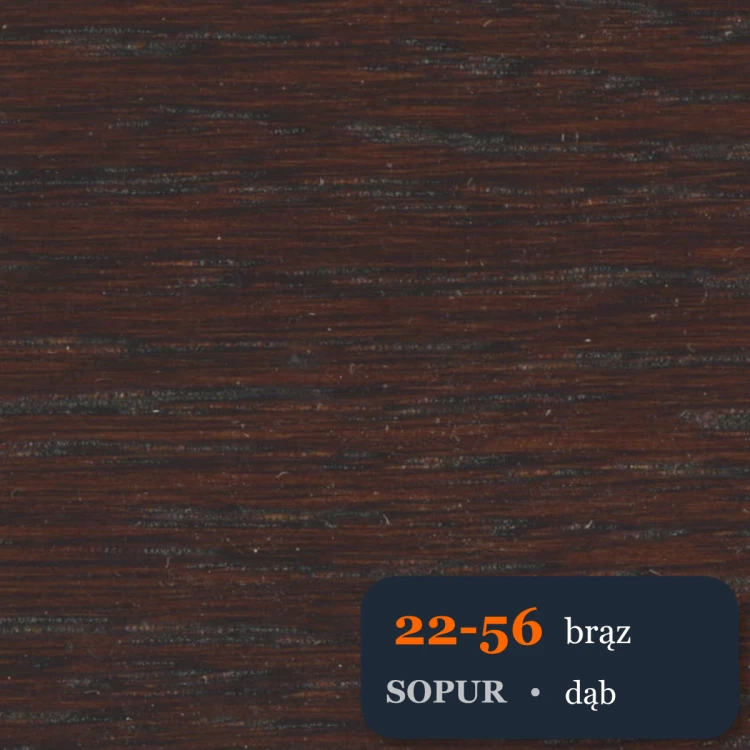 Bejca nitro SOPUR 22-56 brąz - próbka dąb
