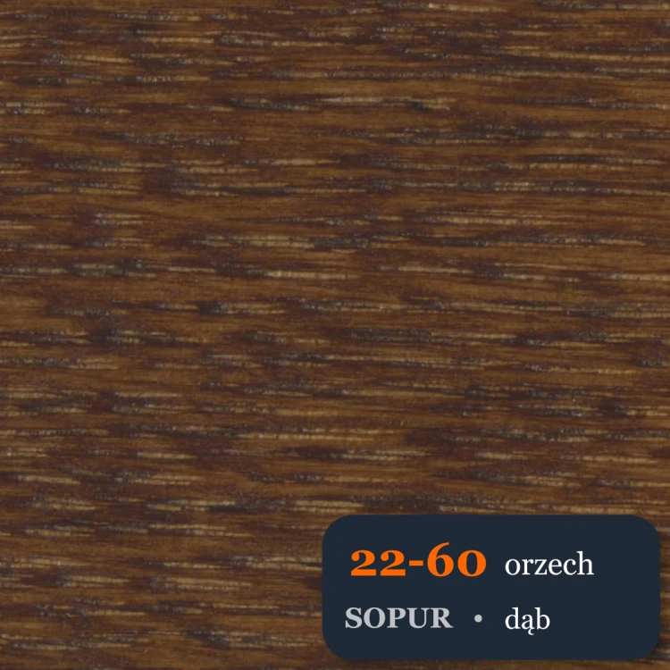 Bejca nitro SOPUR 22-60 orzech - próbka dąb