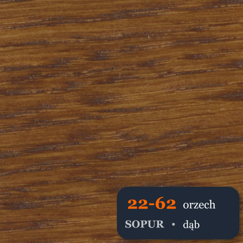 Bejca nitro SOPUR 22-62 orzech - próbka dąb