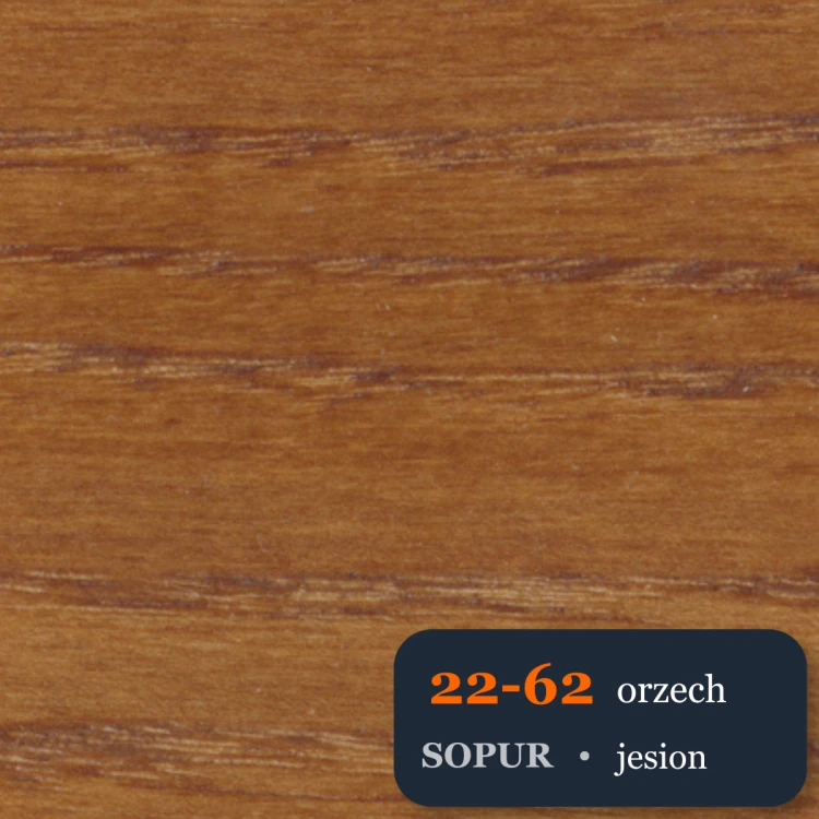 Bejca nitro SOPUR 22-62 orzech - próbka jesion