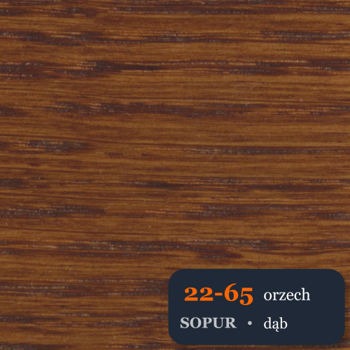 Bejca nitro SOPUR 22-65 orzech - próbka dąb