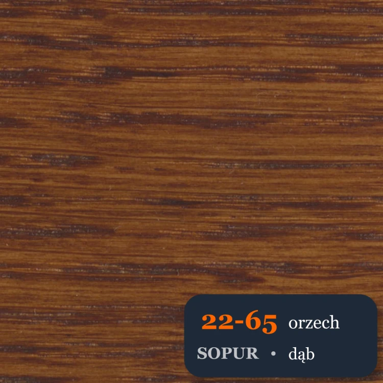 Bejca nitro SOPUR 22-65 orzech - próbka dąb
