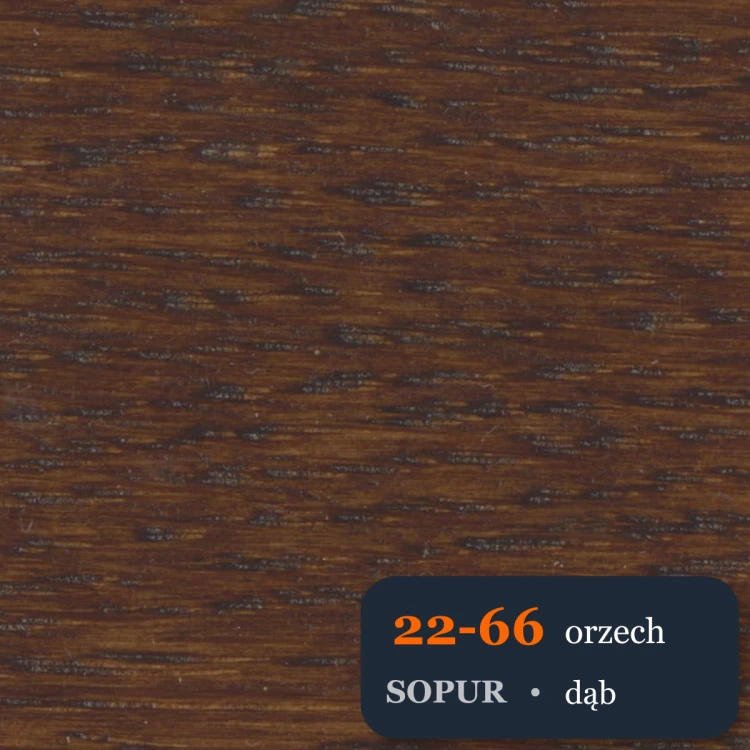 Bejca nitro SOPUR 22-66 orzech - próbka dąb