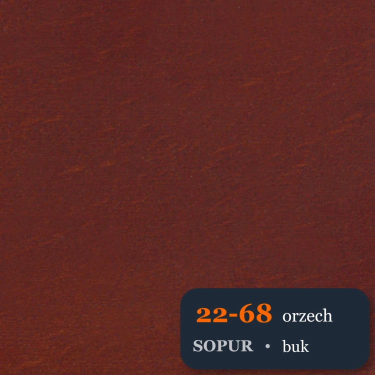 Bejca nitro SOPUR 22-68 orzech - próbka buk