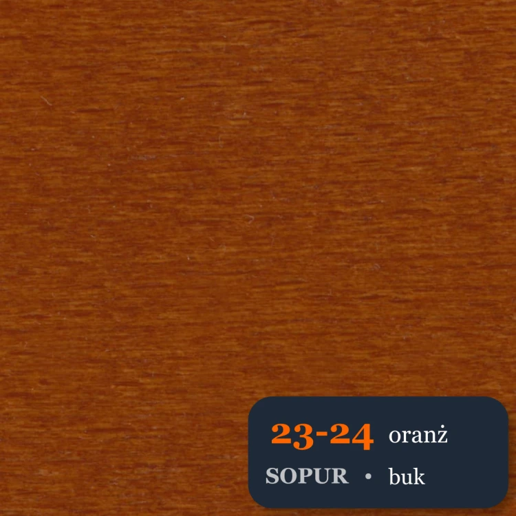 Bejca nitro SOPUR 23-24 oranż - próbka buk