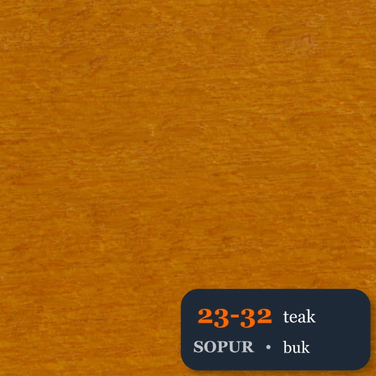 Bejca nitro SOPUR 23-32 teak - próbka buk
