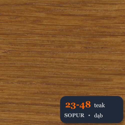 Bejca nitro SOPUR 23-48 teak - próbka dąb