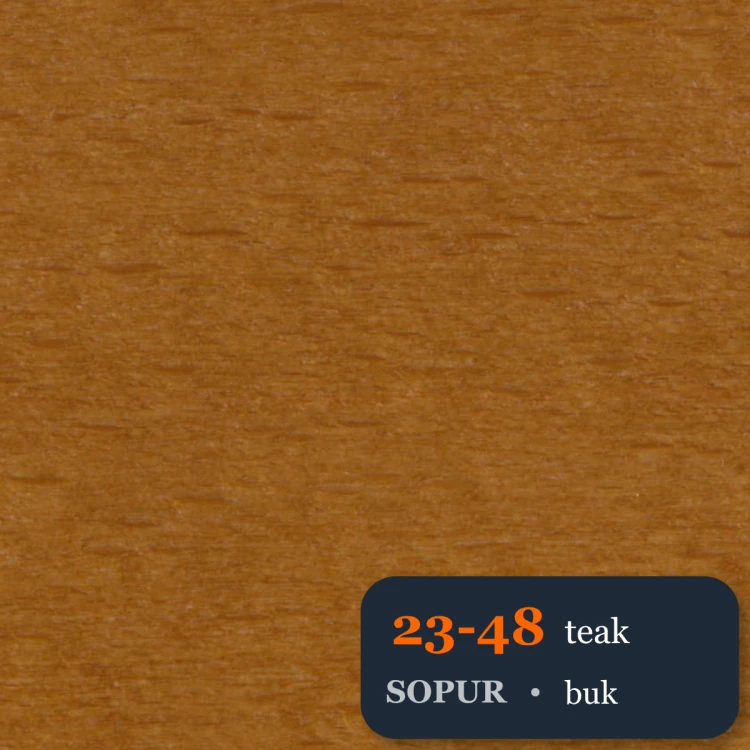 Bejca nitro SOPUR 23-48 teak - próbka buk