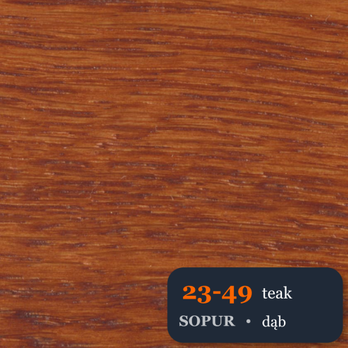 Bejca nitro SOPUR 23-49 teak - próbka dąb