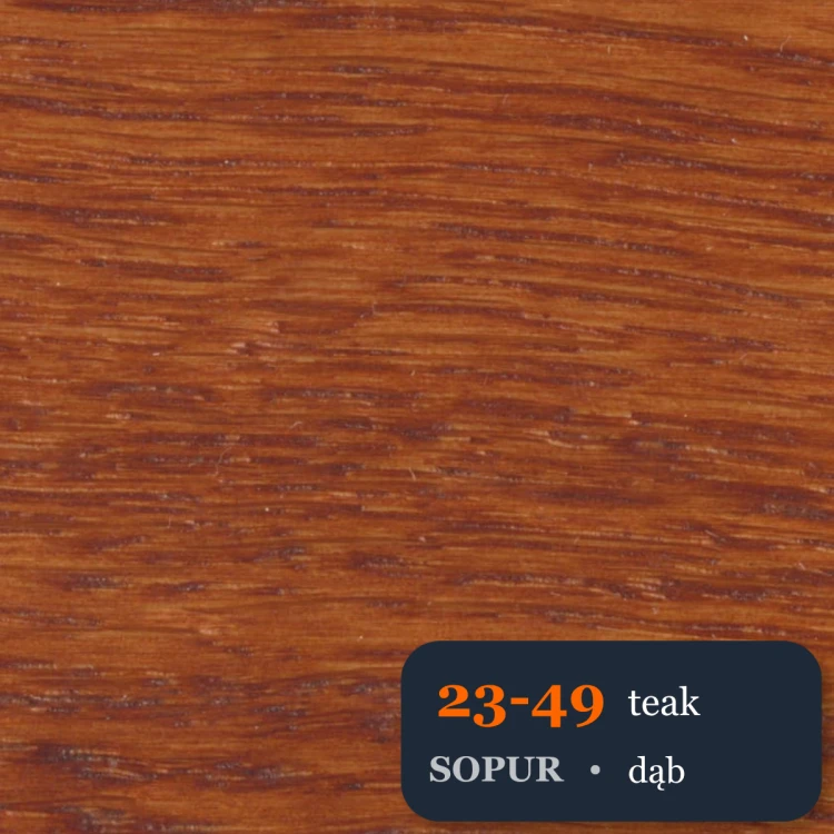 Bejca nitro SOPUR 23-49 teak - próbka dąb
