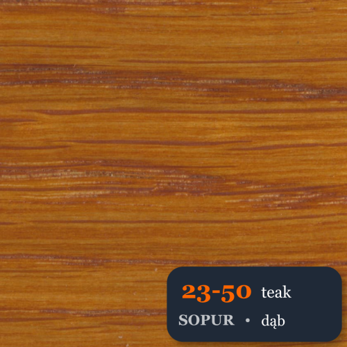 Bejca nitro SOPUR 23-50 teak - próbka dąb