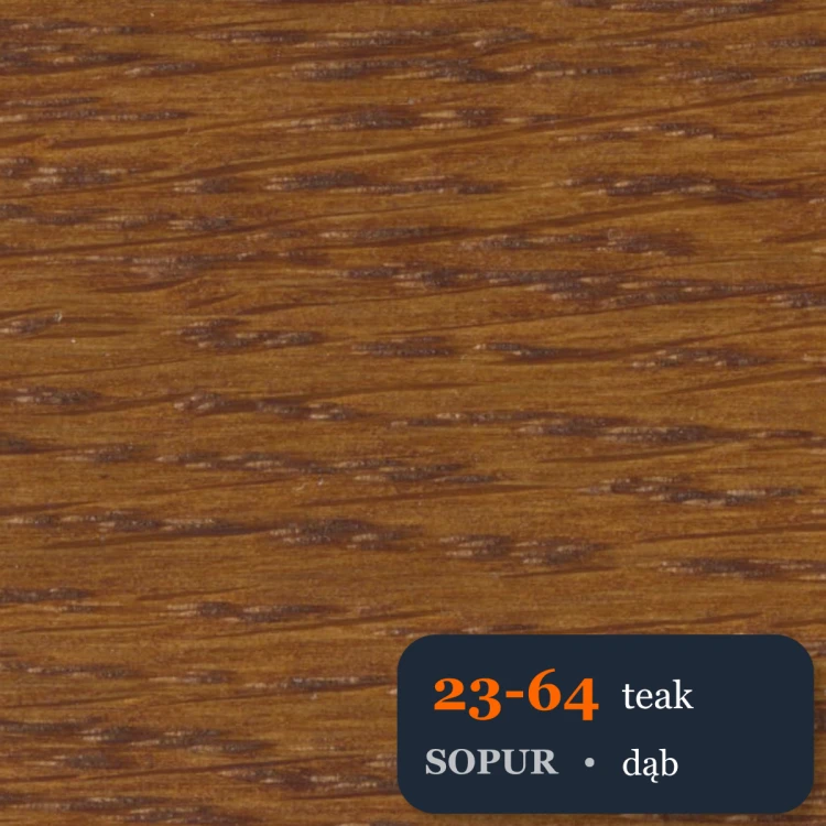 Bejca nitro SOPUR 23-64 teak - próbka dąb