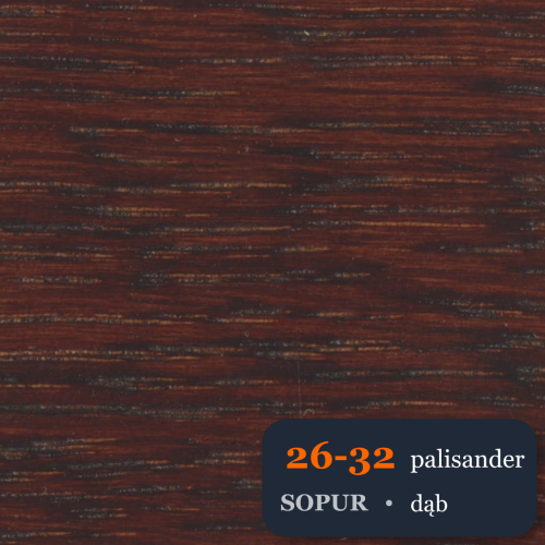 Bejca nitro SOPUR 26-32 palisander - próbka dąb