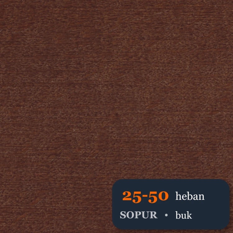 Bejca nitro SOPUR 25-50 heban - próbka buk