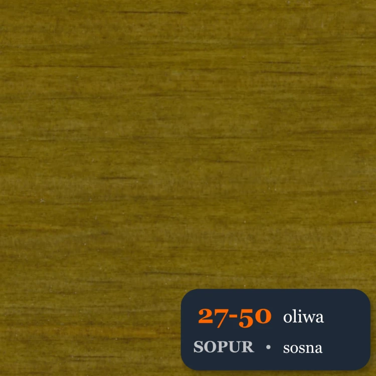 Bejca nitro SOPUR 27-50 oliw - próbka sosna