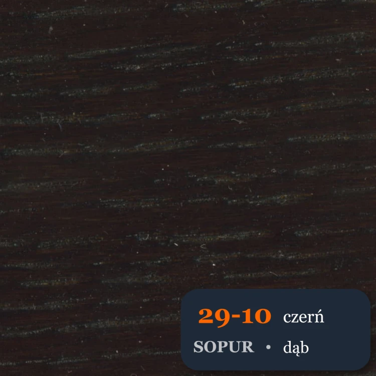 Bejca nitro SOPUR 29-10 czerń - próbka dąb