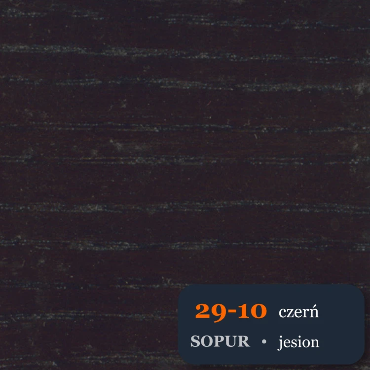 Bejca nitro SOPUR 29-10 czerń - próbka jesion