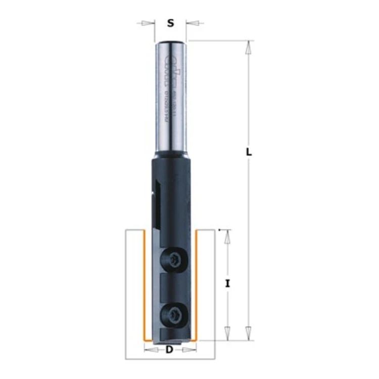 Frez prosty CMT 652 na płytki wymienne mocowane śrubą Torx