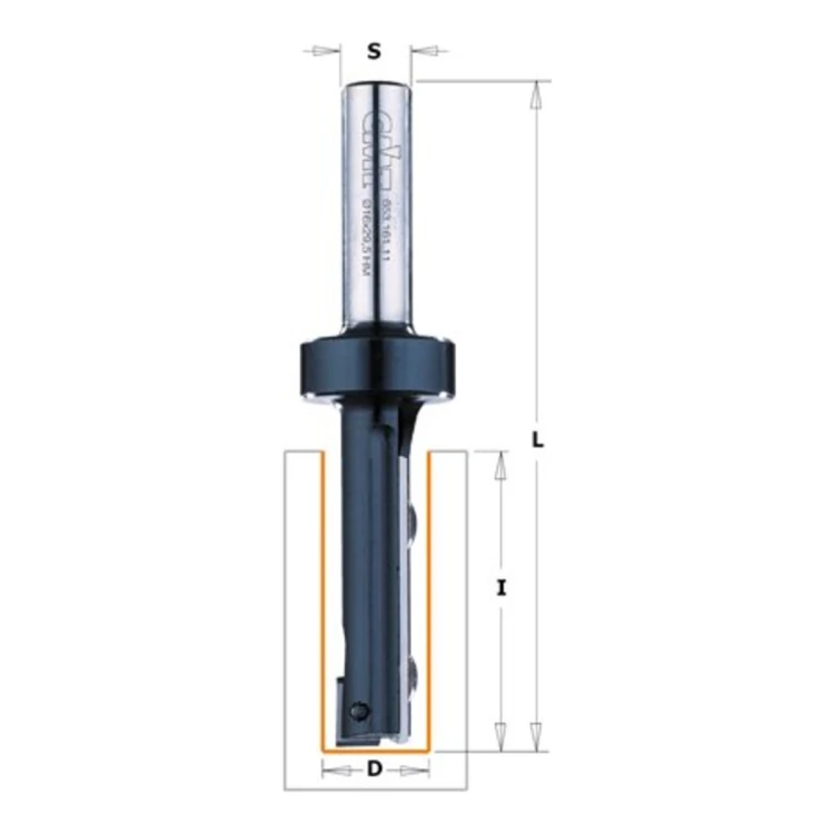 Frez prosty CMT 653 na płytki wymienne Z1+1