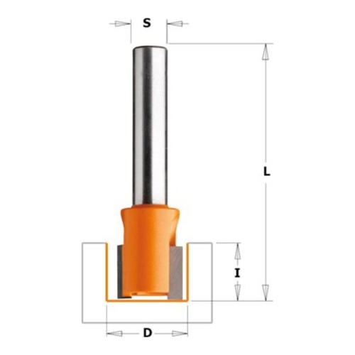 Frez CMT 702/902 pod zawiasy wnękowe HM Z2 - zdjęcie freza z wymiarami